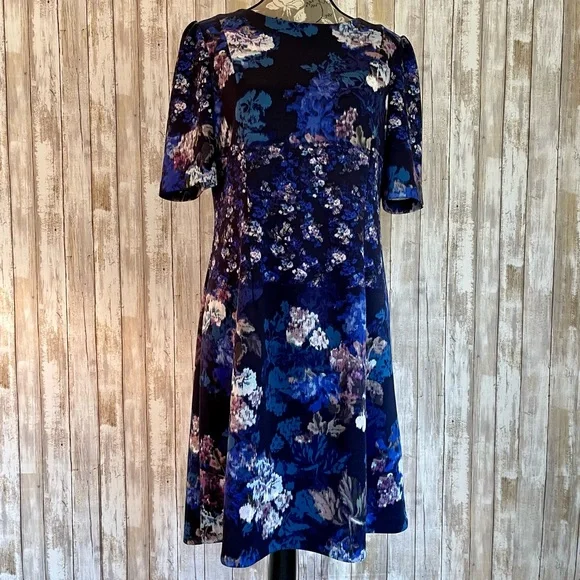 Betsey Johnson | Dresses | Betsey Johnson Dress Blue Floral Short Sleeve | Poshmark Betsey Johnson | Dresses | Betsey Johnson Dress Blue Floral Short Sleeve | Poshmark